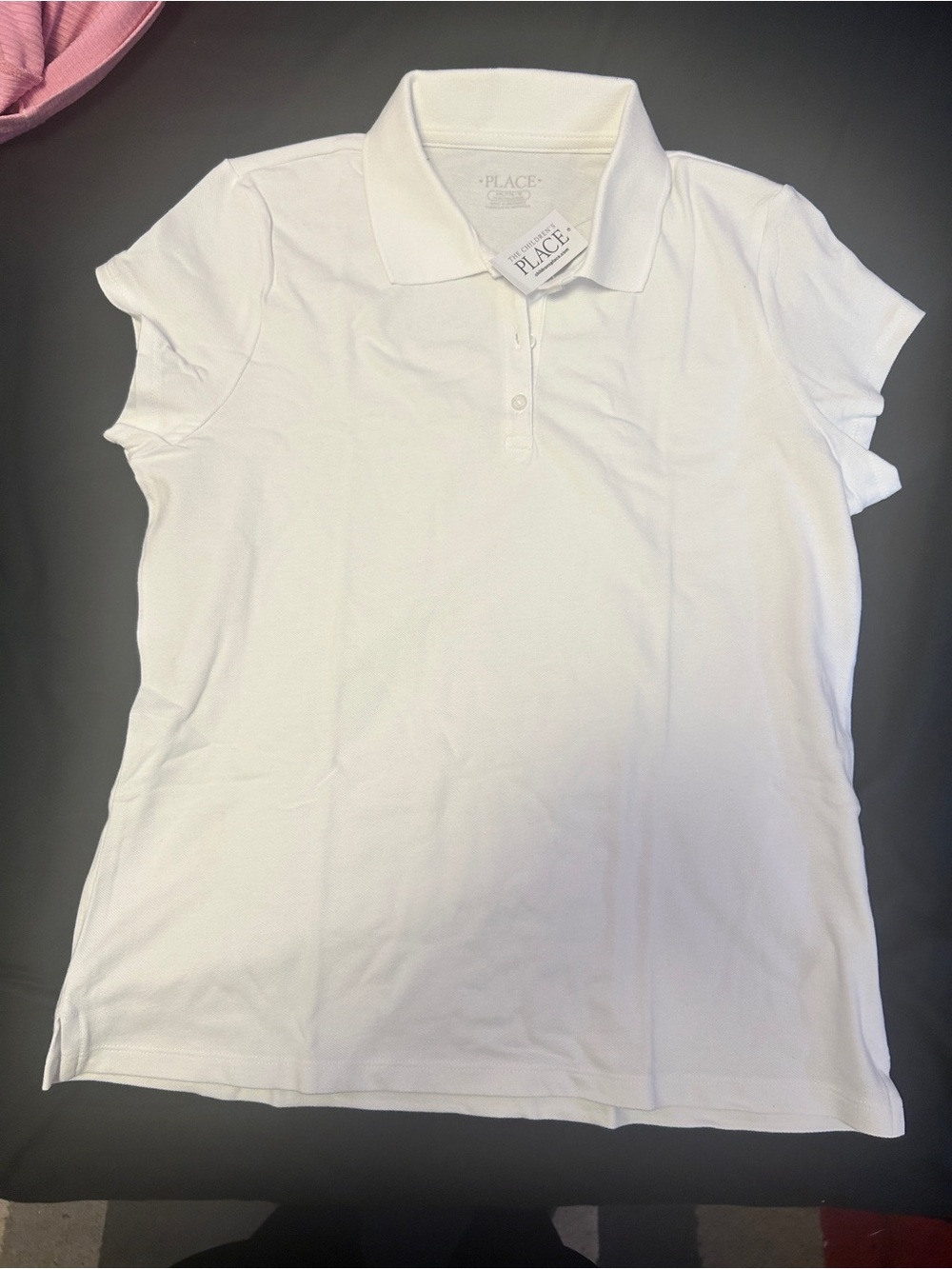 The Children's Place White Polo Short Sleeve Tee